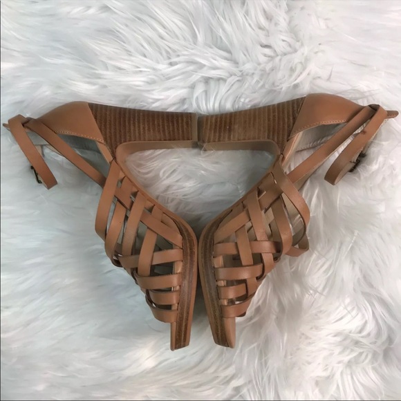 🦩SOLD🦩Seychelles Strappy Ankle Tan Leather - Picture 3 of 12